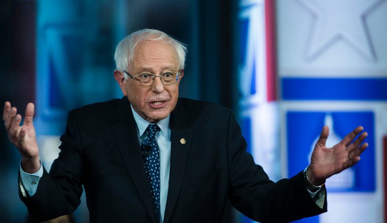 Sen. Bernie Sanders, I-Vt., takes part in a Fox News town-hall style event, Monday April 15, 2019 in Bethlehem, Pa. 