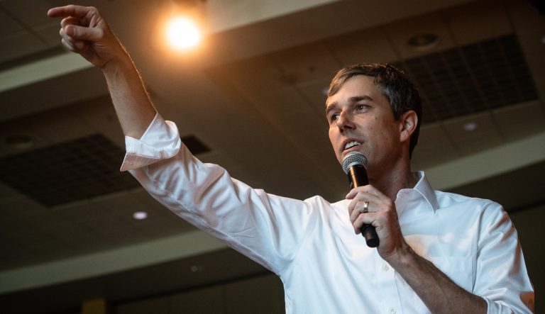 Beto OâRourke campaigns at Penn State University on Tuesday morning, March 19, 2019 in State College, Pa.