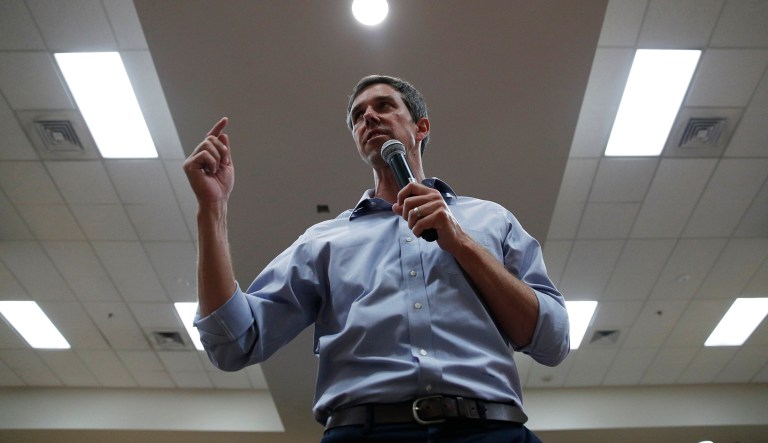 Democratic presidential candidate and former Texas U.S. Rep. Beto O'Rourke speaks at a campaign event, Thursday, Aug. 1, 2019, in Las Vegas.