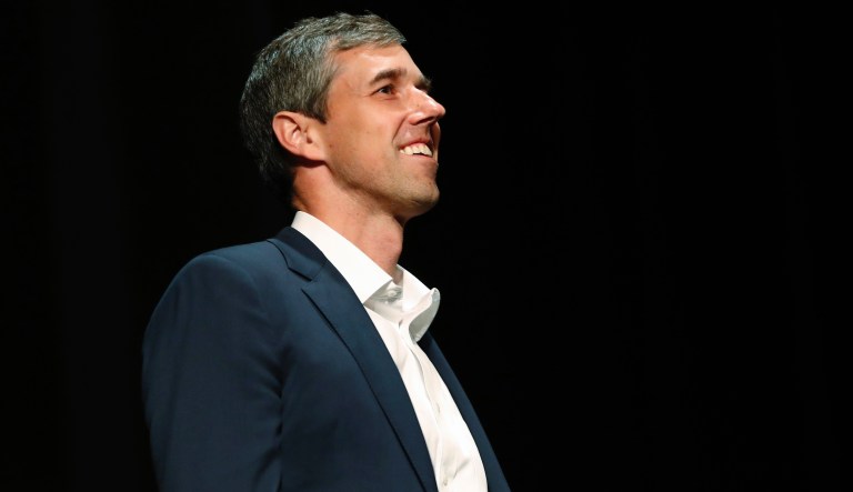 Democratic presidential candidate former Texas Rep. Beto OâRourke speaks during a Town Hall event at Tufts University Thursday, Sept. 5, 2019, in Medford, Mass. 