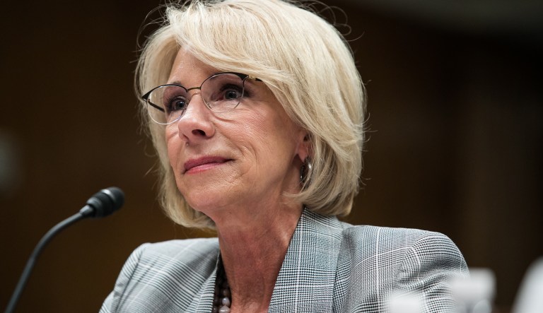 Education Secretary Betsy DeVos testifies on Capitol Hill, Tuesday, June 5th, 2018, to testify before the Senate Appropriations Committee on the fiscal 2019 budget for the Education Department. 