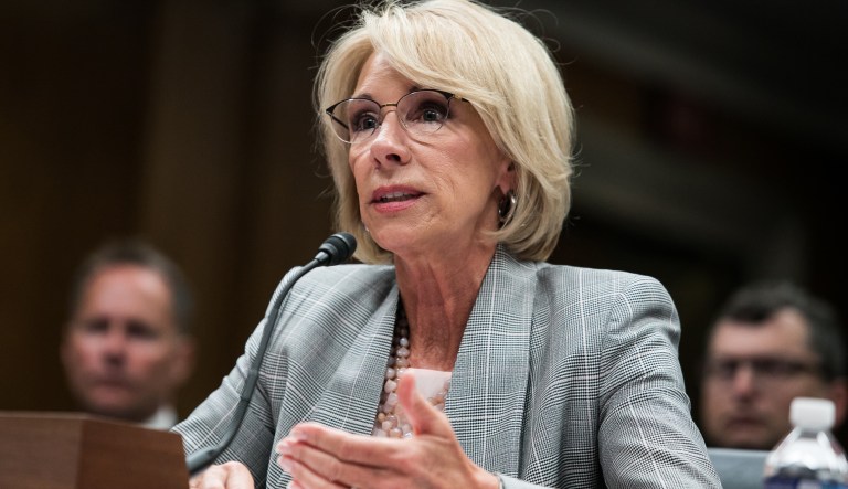 Education Secretary Betsy DeVos testifies on Capitol Hill, Tuesday, June 5th, 2018, to testify before the Senate Appropriations Committee on the fiscal 2019 budget for the Education Department. 