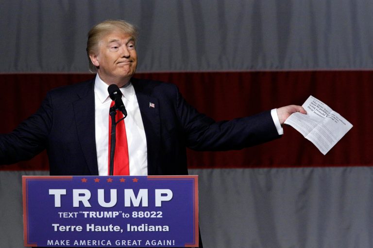 Duke is an outspoken Trump supporter, and Trump has been hesitant to outright disavow his support. (AP Photo/Seth Perlman)