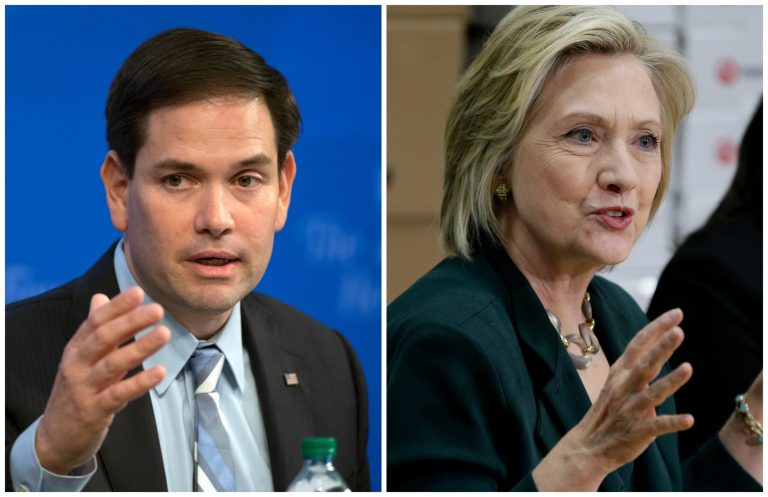 Sen. Marco Rubio blasted Hillary Clinton's record as secretary of state as a 
