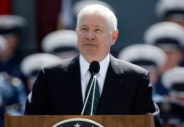 Former Defense Secretary Robert Gates said in his new book that President Obama and former Secretary of State Hillary Clinton staked out their chosen positions on the 2007 surge in Iraq based on what they thought would help win the 2008 presidential campaign. (AP Photo/David Zalubowski)