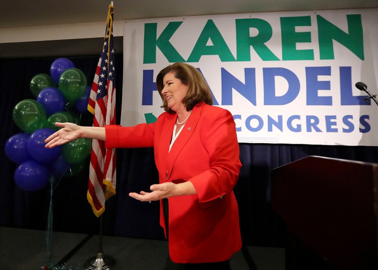 Karen Handel defeated Democrat Jon Ossoff, 53-47. (Curtis Compton/Atlanta Journal-Constitution vía AP)
