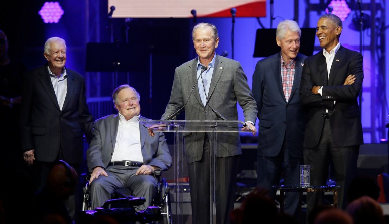 The bill, from Rep. Jody Hice, R-Ga., would cap the pensions of former presidents at $200,000, just a bit lower than the $205,000 they receive today. (AP Photo/LM Otero)