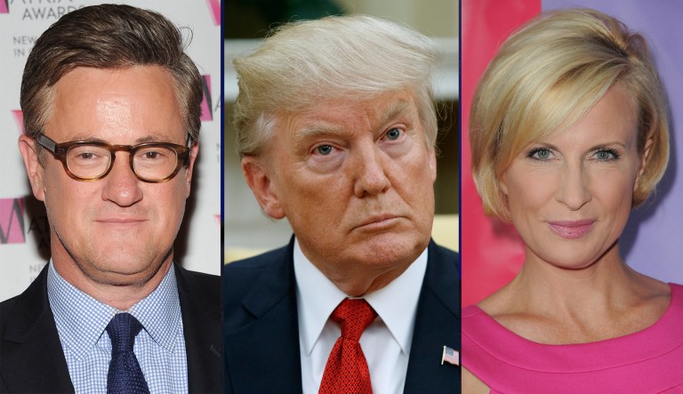 The tweet continues an unprecedented spat between a president and a pair of journalists. (Photo by Evan Agostini/Invision/AP, File)