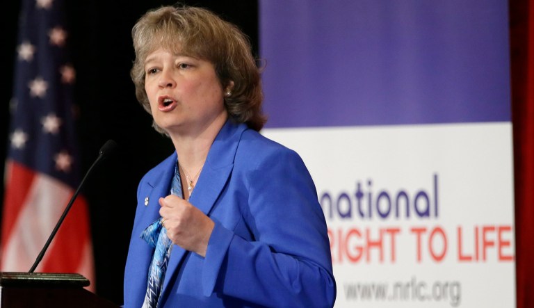 Anti-abortion groups have been relishing GOP control of Congress and a Republican in the White House, but they been stymied by the legislative filibuster for several high-profile abortion bills. Despite the setbacks, some groups - including National Right to Life - say they do not support eliminating the filibuster, which needs 60 votes to break. (AP Photo/Tony Gutierrez)