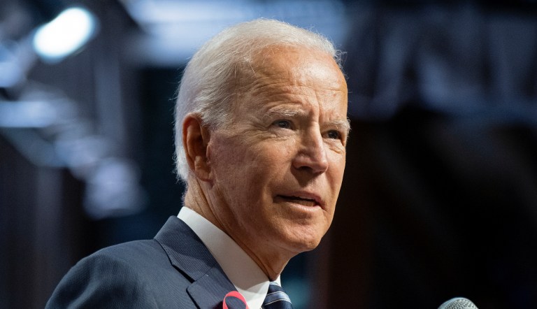 Democratic presidential candidate former Vice President Joe Biden speaks at the United Federation of Teachers annual Teacher Union Day Sunday, Oct. 20, 2019, in New York.