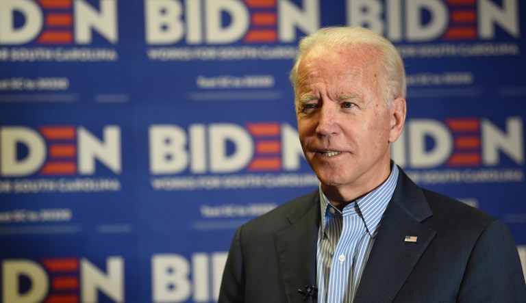 Democratic presidential candidate, former Vice President Joe Biden, speaks during an interview on Saturday, Oct. 26, 2019, in Florence, S.C.