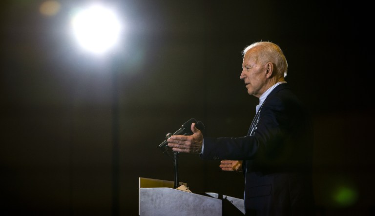Former U.S. Vice President Joe Biden, 2020 Democratic presidential candidate, speaks during a campaign stop in Henderson, Nevada, U.S., on Tuesday, May 7, 2019.