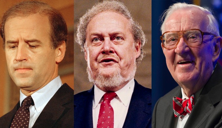 Joe Biden, Robert Bork, John Paul Stevens.