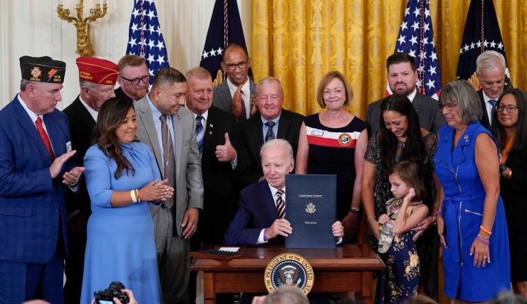 Biden signs healthcare bill for veteran toxic burn pit victims