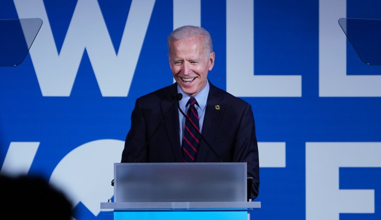 Former U.S. Vice President Joe Biden, 2020 Democratic presidential candidate, speaks during the Democratic National Committee (DNC) IWillVote Gala fundraising event in Atlanta, Georgia, U.S., on Thursday, June 6, 2019.