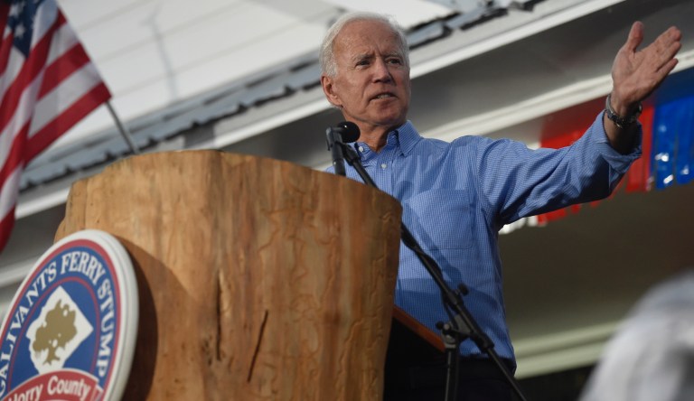 Former Vice President Joe Biden speaks at the Galivants Ferry Stump on Monday, Sept. 16, 2019, in Galivants Ferry, S.C. 