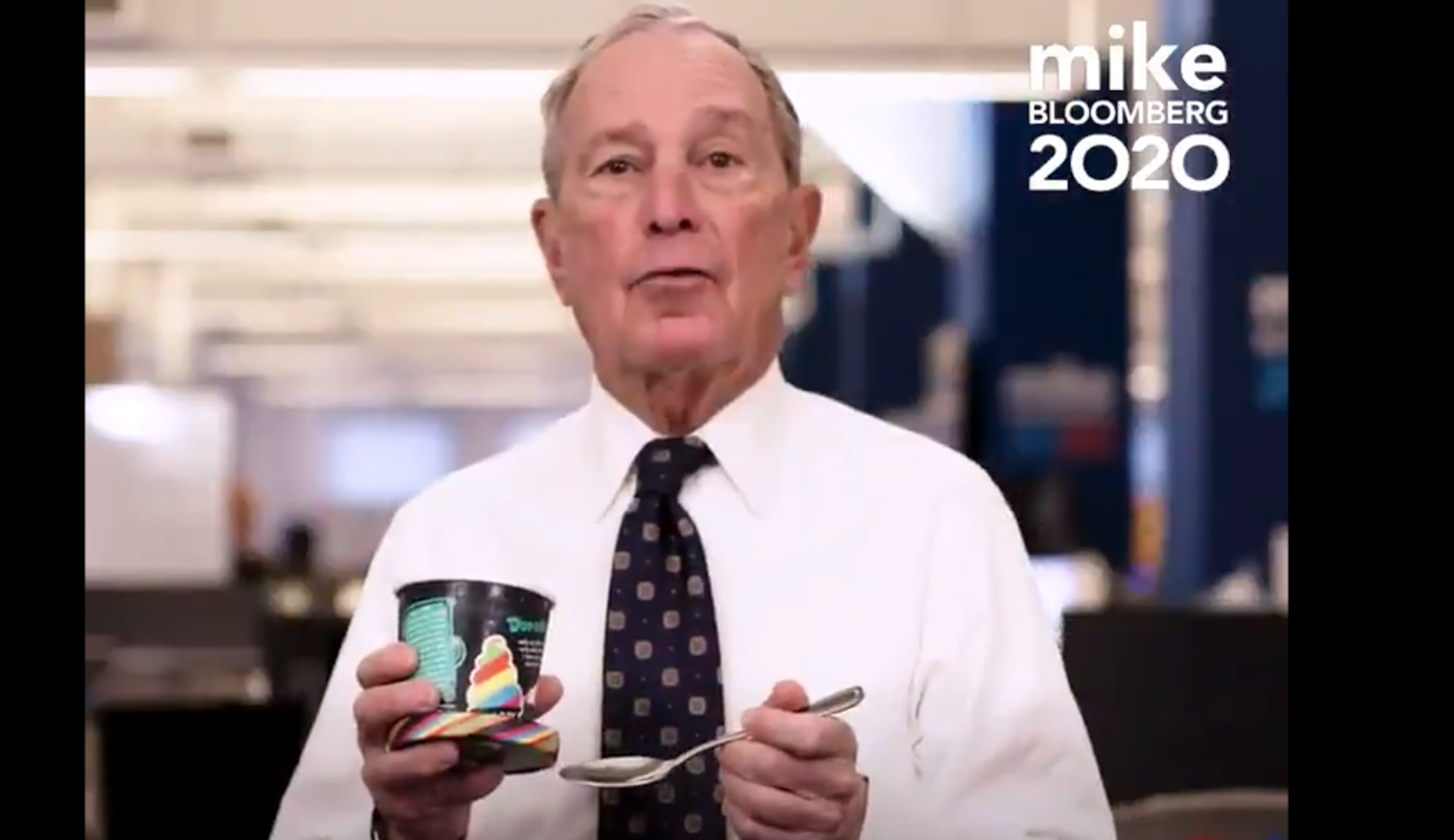 Mike Bloomberg takes scoop of ‘Big Gay Ice Cream’ in latest campaign ad
