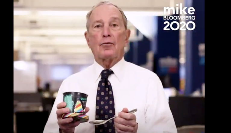 Mike Bloomberg takes scoop of ‘Big Gay Ice Cream’ in latest campaign ad