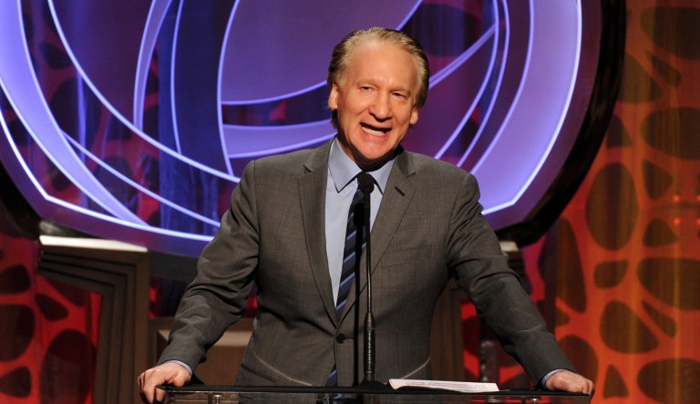 Bill Maher speaks on stage at the 2014 Television Academy Hall of Fame on Tuesday, March 11, 2014, at the Beverly Wilshire in Beverly Hills, Calif.
