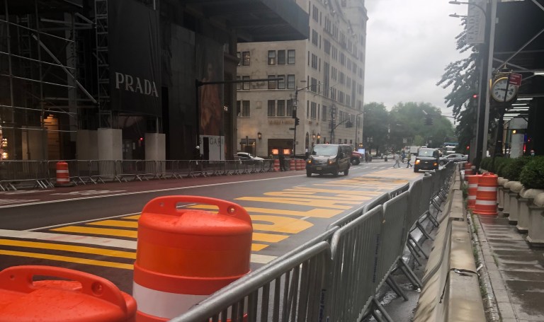 Black Lives Matter mural on 5th Avenue in front of Trump Tower