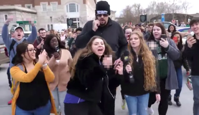 ‘Their hatred makes me stronger’: Kent State ‘gun girl’ rips Ohio University students after ‘riot’