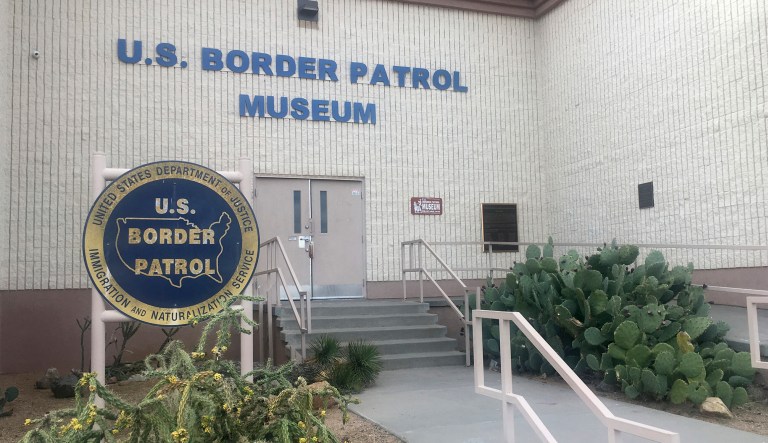 The entrance of the U.S. Border Patrol Museum in El Paso, Texas.