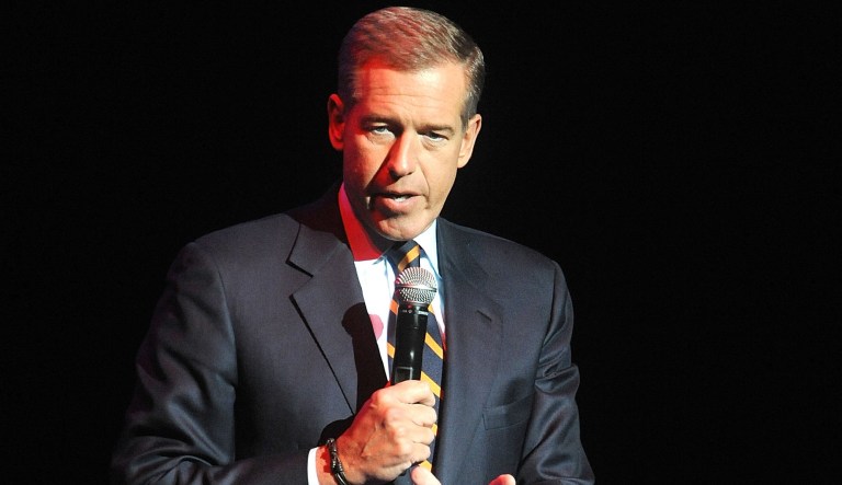FILE - In this Nov. 5, 2014, file photo, Brian Williams speaks at the 8th Annual Stand Up For Heroes, presented by New York Comedy Festival and The Bob Woodruff Foundation in New York. NBC News gave Williams a second chance after he was caught lying about his role in stories, while Billy Bush apparently wonât get the same opportunity following his profane 2005 conversation with Donald Trump. The mistakes of Williams and Bush were different, but in both cases NBC executives needed to weigh whether it was worth rehabilitating them. 