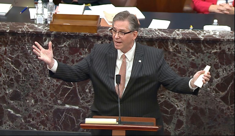 GOP senators baffled by meandering impeachment lawyer Castor