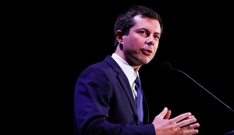 Democratic presidential candidate and South Bend, Ind., Mayor, Pete Buttigieg speaks during a forum on Friday, June 21, 2019, in Miami.