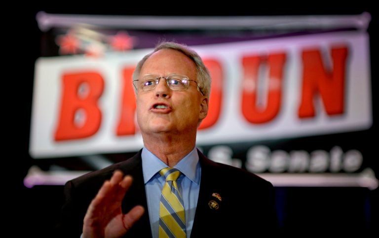 In this Feb. 6 file photo, Rep. Paul Broun, R-Ga., announces his plans to run for the Senate seat being vacated by Saxby Chambliss in 2014. Republicans see the 2014 midterm elections as a chance to capitalize on voter frustration with the problem-plagued health care overhaul, but the GOP first must settle a slate of Senate primaries where conservatives are arguing over the best way to oppose President Obamaâs signature law. (AP Photo/David Goldman, File)