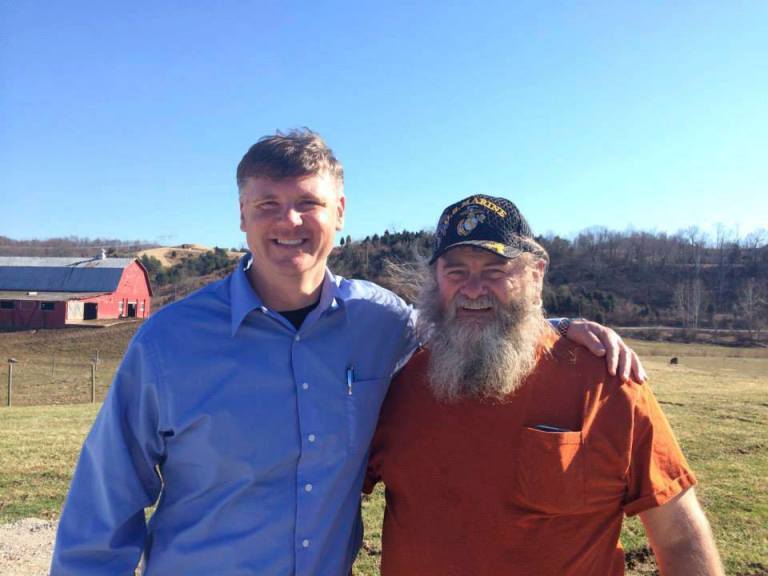 Republican House candidate Ken Reed with Mark Hatfield.
