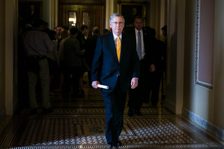 Senate Majority Leader Mitch McConnell, R-Ky.,Â brokered aÂ long-term highway funding measure withÂ top Democrat on the Environment and Public Works Committee, Sen. Barbara Boxer, D-Calif. (Graeme Jennings/WEX)