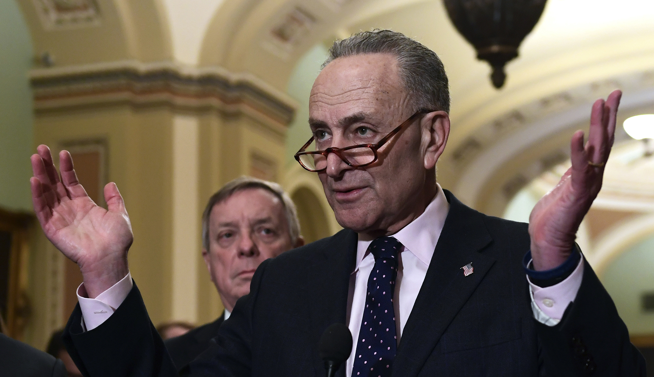 Chuck Schumer: Trump’s response on domestic abuse ‘not good enough’