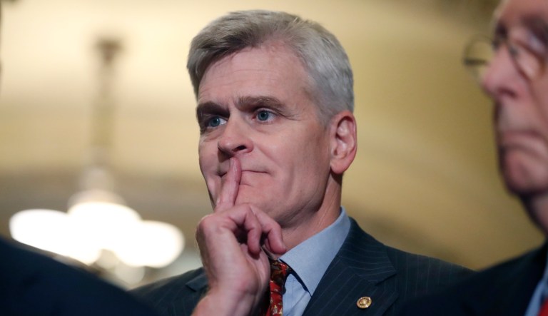 Sen. Bill Cassidy, R-La., told the Washington Examiner editorial board Monday that he believes voters have already judged the veracity of the sexual assault and harassment brought against President Trump. (AP Photo/Alex Brandon)