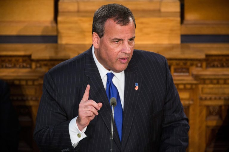New Jersey Governor Chris Christie gives the annual State of the State address on January 13, 2015 in Trenton, New Jersey. (Getty images)