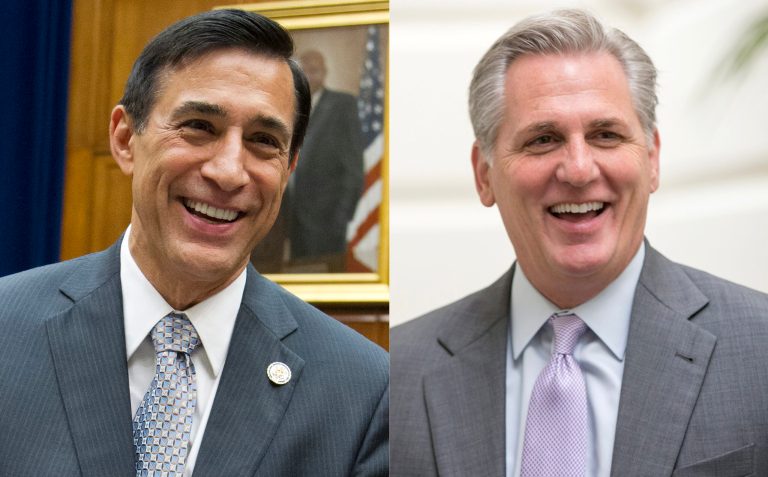 The Trump campaign has named his pledged California delegates to the GOP convention — and it includes some notable names such as House Majority Leader Kevin McCarthy and Rep. Darrell Issa. (AP Photo/Manuel Balce Ceneta)