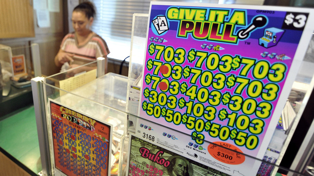 Paper pull-tab games for sale in Minnesota. Photo: Jim Mone/AP.