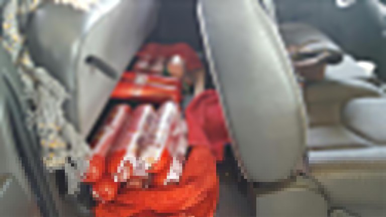 Border Patrol officials seized 14 rolls of Mexican bologna from a driver attempting to enter the U.S. from Mexico at the El Paso, Texas checkpoint on Thursday. (U.S. Customs and Border Protection)