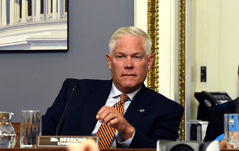 Rep. Pete Sessions, R-Texas, and chairman of the House Rules Committee, introduced an amendment to erase language from the bill requiring all 18 to 26-year-old women to register with the Selective Service, which he tied to passage of the rule. (AP Photo/Molly Riley, File)