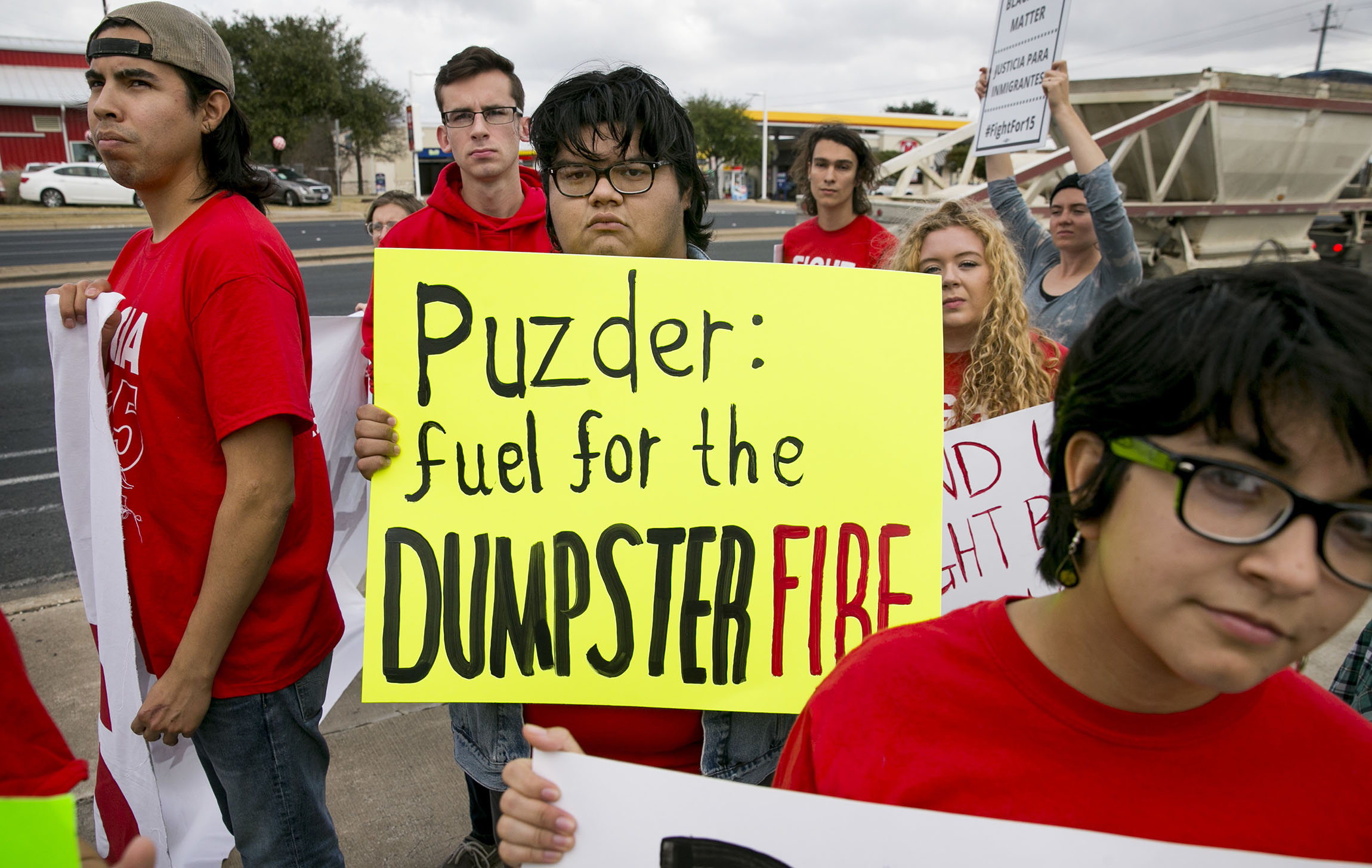 Union protests Puzder nomination for Labor Department