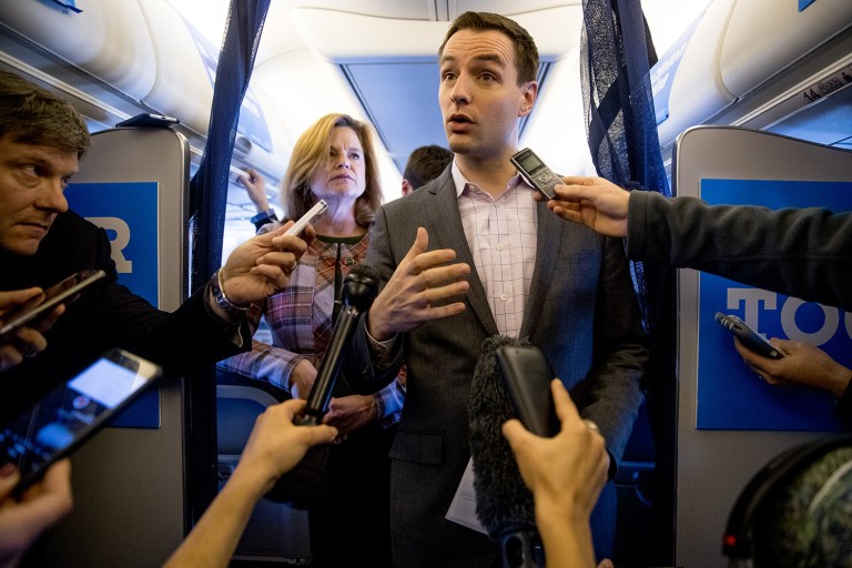 Hillary Clinton's campaign hasn't yet come up with a response to reports that the FBI is investigating new emails related to her private server. (AP Photo/Andrew Harnik)