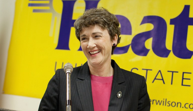 The Senate on Monday approved the nomination of Heather Wilson as secretary of the Air Force. (AP Photo/Eric Draper)