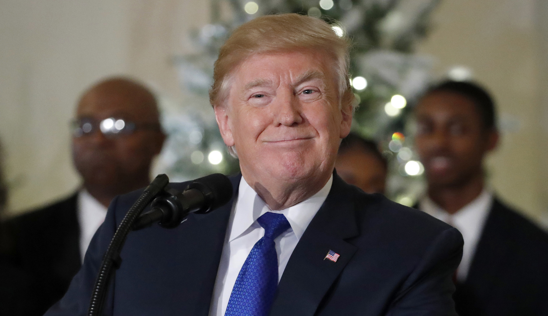 Trump praises ‘love’ from corporations ‘showering their workers with bonuses’ after GOP tax bill passes