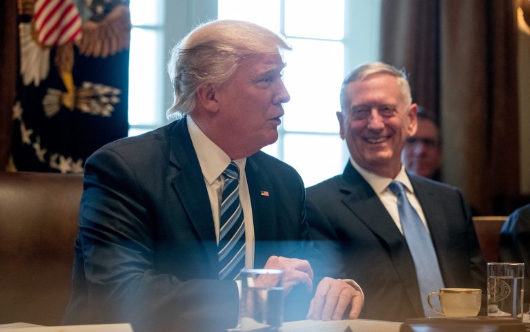 President Trump is giving Defense Secretary Jim Mattis greater flexibility to determine the number of U.S. troops in Iraq and Syria. (AP Photo/Andrew Harnik)