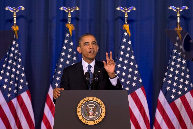 President Obama commented Thursday on the use of done strikes against suspected terrorists and the closing of the U.S. prison in Guantanamo Bay. 