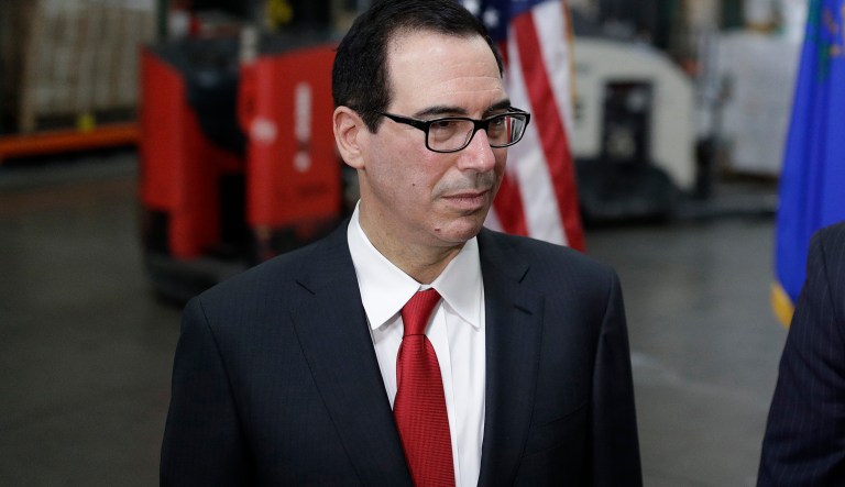 Treasury Secretary Steven Mnuchin promised to consider a sanctions package that may cut off 