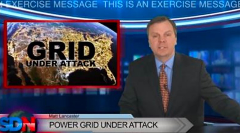 Alongside the coordinated strikes, simulated media, resembling cable news networks, reported that America was under attack. NERC says this was done to inject 
