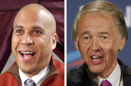 Incumbent Democratic Sens. Cory Booker of New Jersey and Ed Markey of Massachusetts each won their respective re-election contests, according to CNN. (AP)