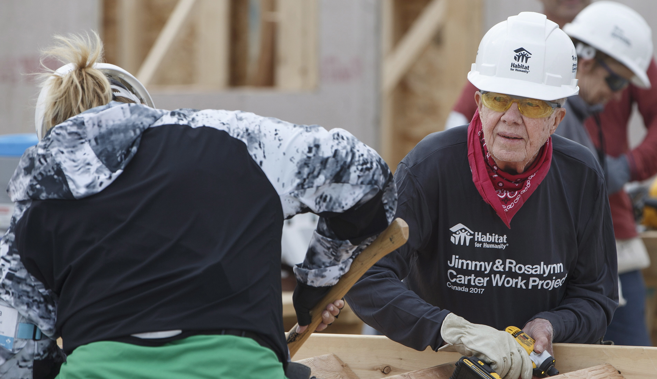 Jimmy Carter released from hospital after collapsing during Habitat for Humanity project in Canada