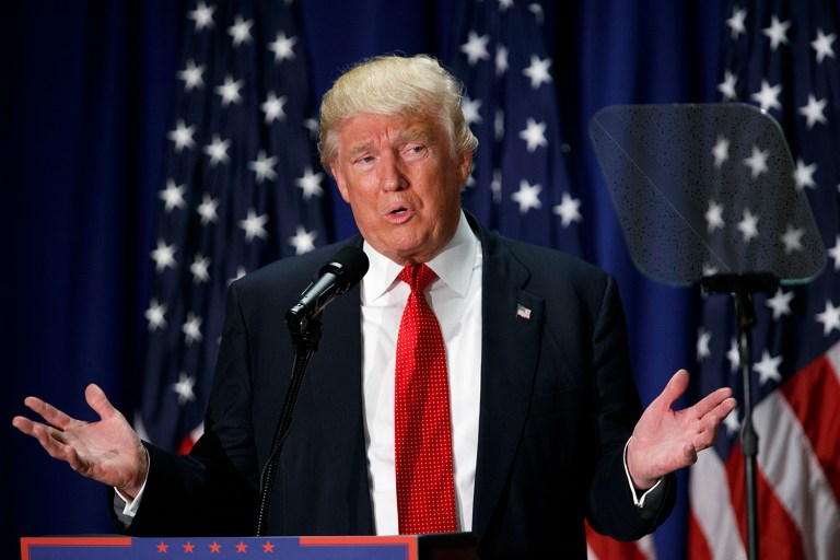 Republican presidential candidate Donald Trump's decision to praise Russian President Vladimir Putin's leadership skills is getting a lot of attention. (AP Photo/Evan Vucci)